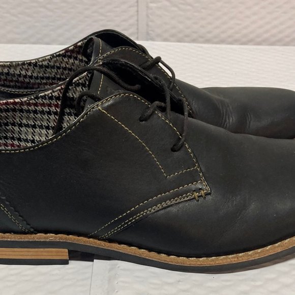 Original Penguin Black Leather Waylon Oxford-Lace-up main image 10